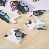 Zwarte Taxi Legpuzzel (Zijkant)