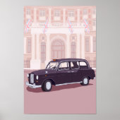 Zwarte taxi Londen Poster (Voorkant)