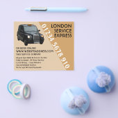 Zwarte Taxi met Prijslijst Flyer (Enkel)