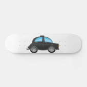 Zwarte Taxi Persoonlijk Skateboard (Horizontaal)