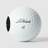 Zwarte Teal Monogram Golfballen (Logo)