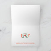 Zwarte teckel blaft voor vreugde! feestdagen kaart (Binnen)