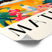 Zwarte teckel in een bad, grappige badkamermuur poster (Hoek)