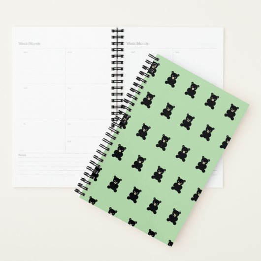 Zwarte Teddybeer Planner (Display)
