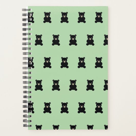 Zwarte Teddybeer Planner (Voorkant)