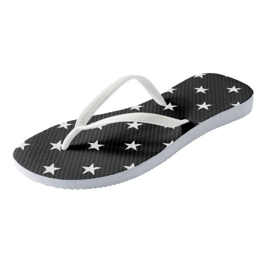Zwarte Teenslippers (Schuin)