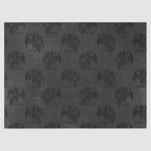 Zwarte tekeningen op ontkoppeling van steenkool tissuepapier (Voorkant)