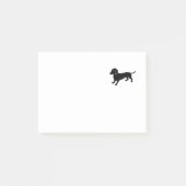 Zwarte Tekkel Post-it® Notes (Voorkant)