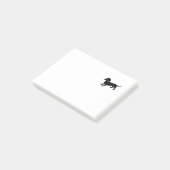 Zwarte Tekkel Post-it® Notes (Schuin)