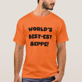 Zwarte Tekst Best-est Beppe T-shirts en geschenken (Voorkant)