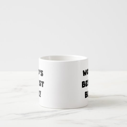 Zwarte Tekst Best-est Beppe T-shirts en geschenken Espresso Kop (Voorkant)