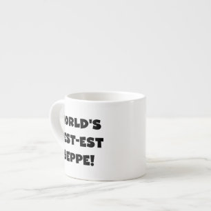 Zwarte Tekst Best-est Beppe T-shirts en geschenken Espresso Kop