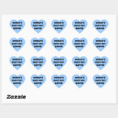 Zwarte Tekst Best-est Beppe T-shirts en geschenken Hart Sticker (Vel)