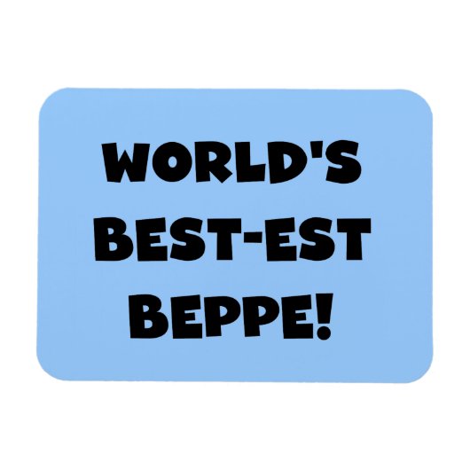 Zwarte Tekst Best-est Beppe T-shirts en geschenken Magneet (Horizontaal)