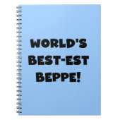Zwarte Tekst Best-est Beppe T-shirts en geschenken Notitieboek (Voorkant)