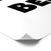 Zwarte Tekst Best-est Beppe T-shirts en geschenken Poster (Hoek)