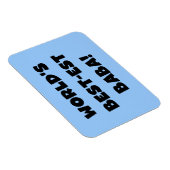 Zwarte tekst Beste Baba T-shirts en cadeautjes Magneet (Rechterzijde)