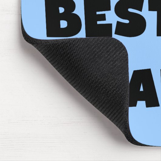 Zwarte tekst Beste Baba T-shirts en cadeautjes Muismat (Hoek)