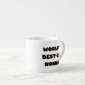 Zwarte tekst Beste Nonna T-shirts en cadeaus Espresso Kop (Voorkant rechts)