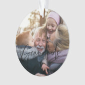 Zwarte tekst | Grootkinderen maken de Grote Foto v Ornament (voorkant)