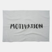 Zwarte tekst keukenhanddoek (Horizontaal)