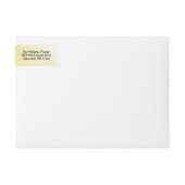 Zwarte tekst op gouden Kerstmis Wraparound Labels (Voorkant)