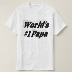 Zwarte tekst Papa T-shirt