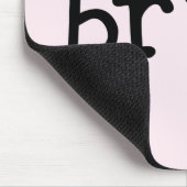 Zwarte tekst The Bride Tshirts and Gifts Muismat (Hoek)