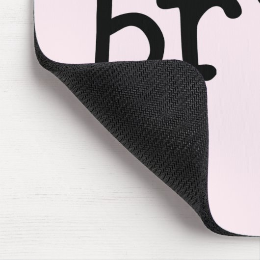 Zwarte tekst The Bride Tshirts and Gifts Muismat (Hoek)