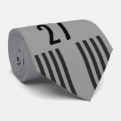 Zwarte tekst van het loopbaanStropdas Stropdas (Opgerold)