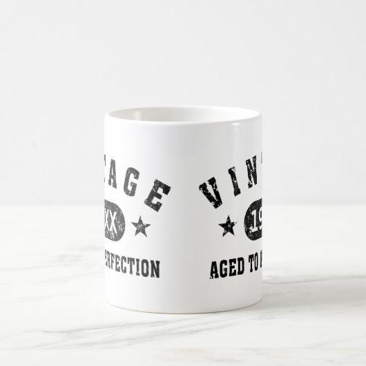 Zwarte tekst  verouderd tot perfecte Mok (Center)