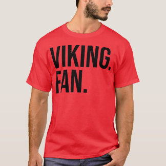 Zwarte tekst Viking Fan T-shirt