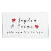 (Zwarte tekst) Wedding/Jubileum Kussensloop (Achterkant)