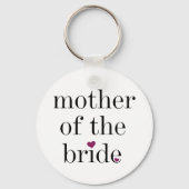 Zwarte tekstmoeder van de Bride Sleutelhanger (Voorkant)