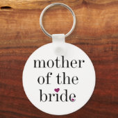 Zwarte tekstmoeder van de Bride Sleutelhanger (Voorkant)