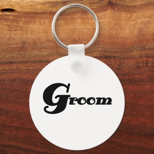 Zwarte tekstruimte sleutelhanger (Voorkant)