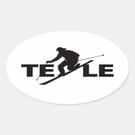 Zwarte TELE Logo Sticker