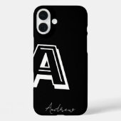 Zwarte telefoonhoes - gepersonaliseerde naam Case-Mate iPhone case (Achterkant)