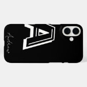 Zwarte telefoonhoes - gepersonaliseerde naam Case-Mate iPhone case (Achterkant (horizontaal))