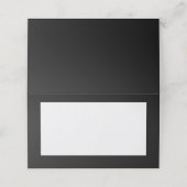 Zwarte tent stijl plaats kaarten plaatskaartje (Buitenkant ongevouwen)