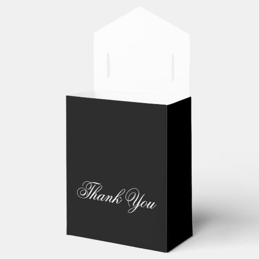 Zwarte Tent Trouwgunst Bedankdoosjes (Geopend)