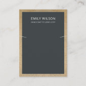 ZWARTE TERRACOTTA TEXTURE GRENSOVERSCHRIJDENDE KET VISITEKAARTJE (Voorkant)