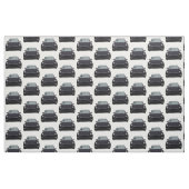 Zwarte Tesla Model Y Hand getrokken schets stof (Fat Quarter)