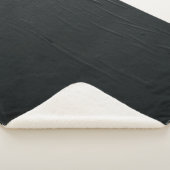Zwarte textiel met witte gecoate draad sherpa deken (3/4)