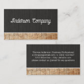 Zwarte Textuur | Geweven Materiaal Visitekaartje (Voorkant / Achterkant)