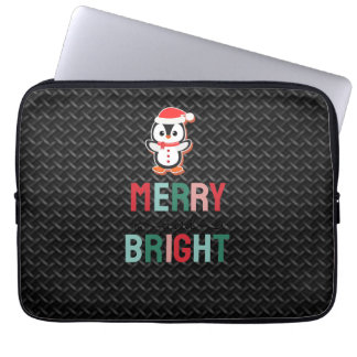 zwarte textuur lederen Neoprene laptophoes 13in Laptop Sleeve