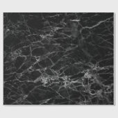 Zwarte textuurachtergrondsteen cadeaupapier (Vlak)