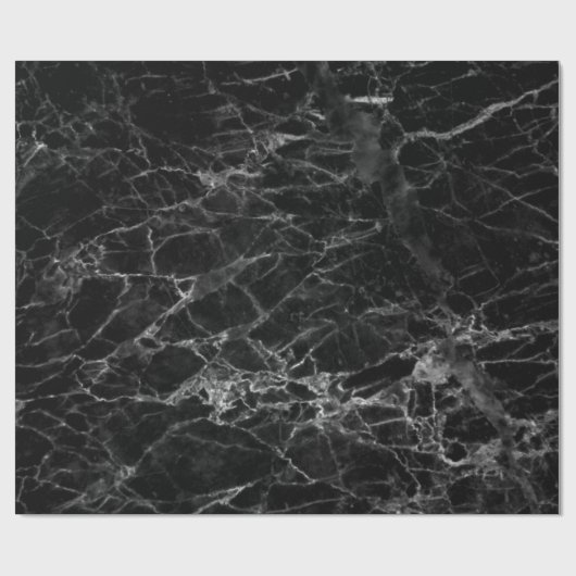 Zwarte textuurachtergrondsteen cadeaupapier (Vlak)