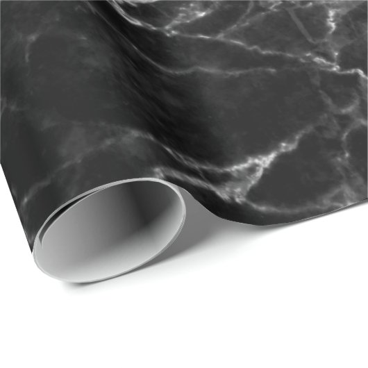 Zwarte textuurachtergrondsteen cadeaupapier (Rol Hoek)