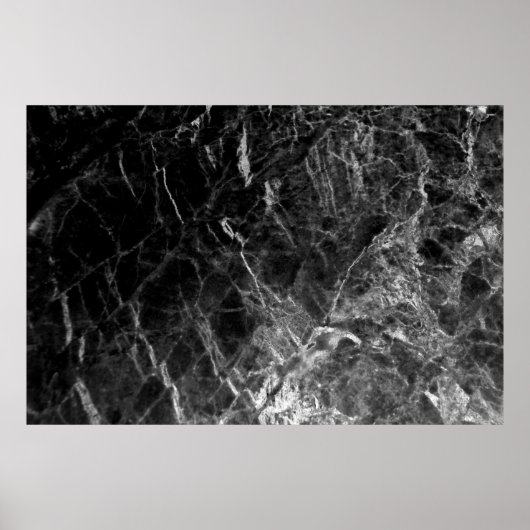 Zwarte textuurachtergrondsteen poster (Voorkant)